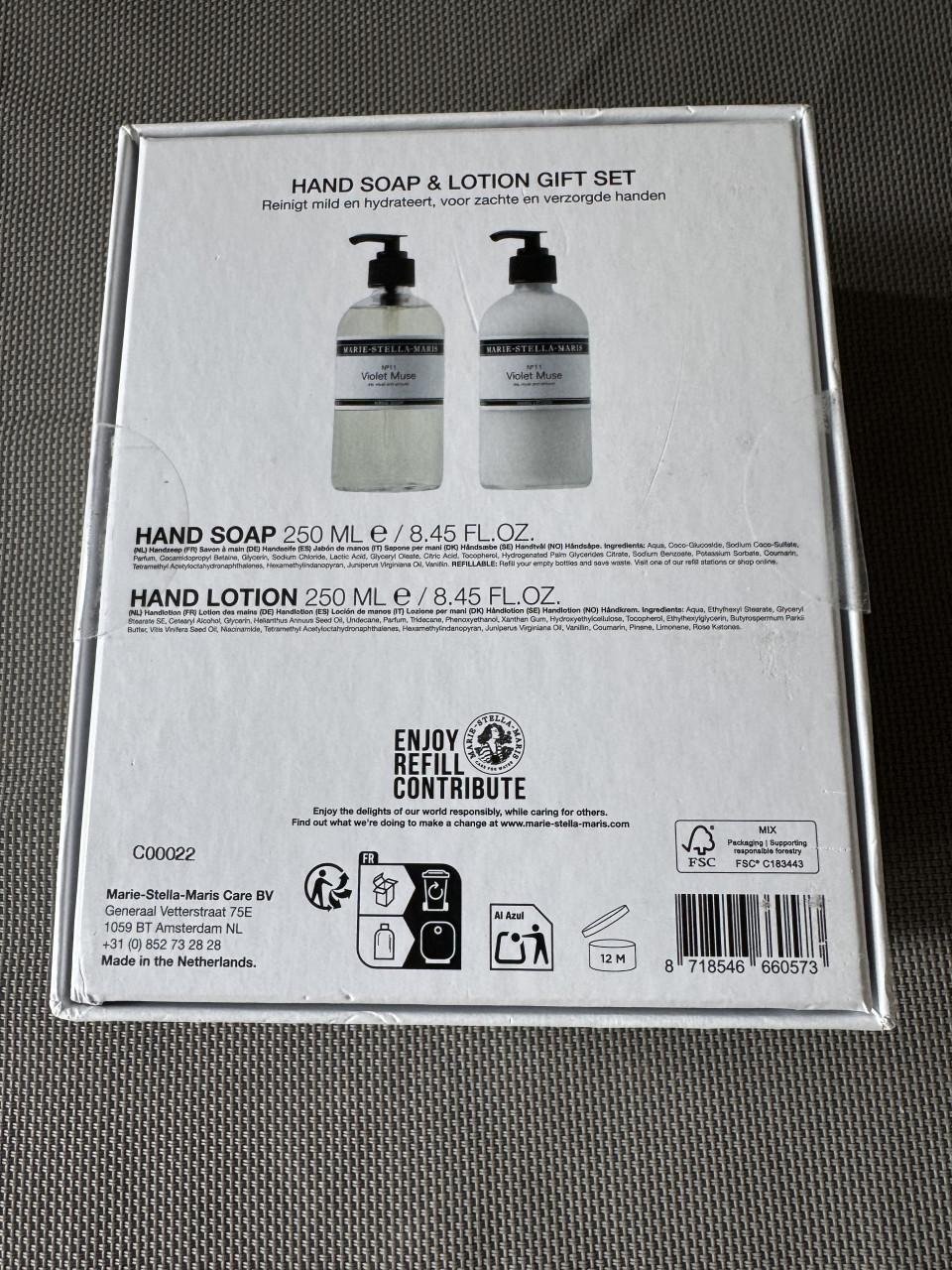 Marie Stella Maris luxe set handzeep en lotion giftset nr 11