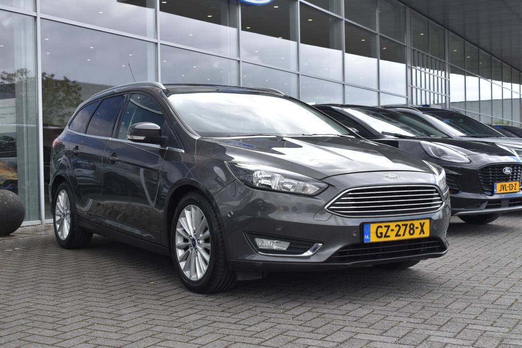 Ford Focus wagon 1.0 titanium edition | wegklapbare trekhaak | climate cont