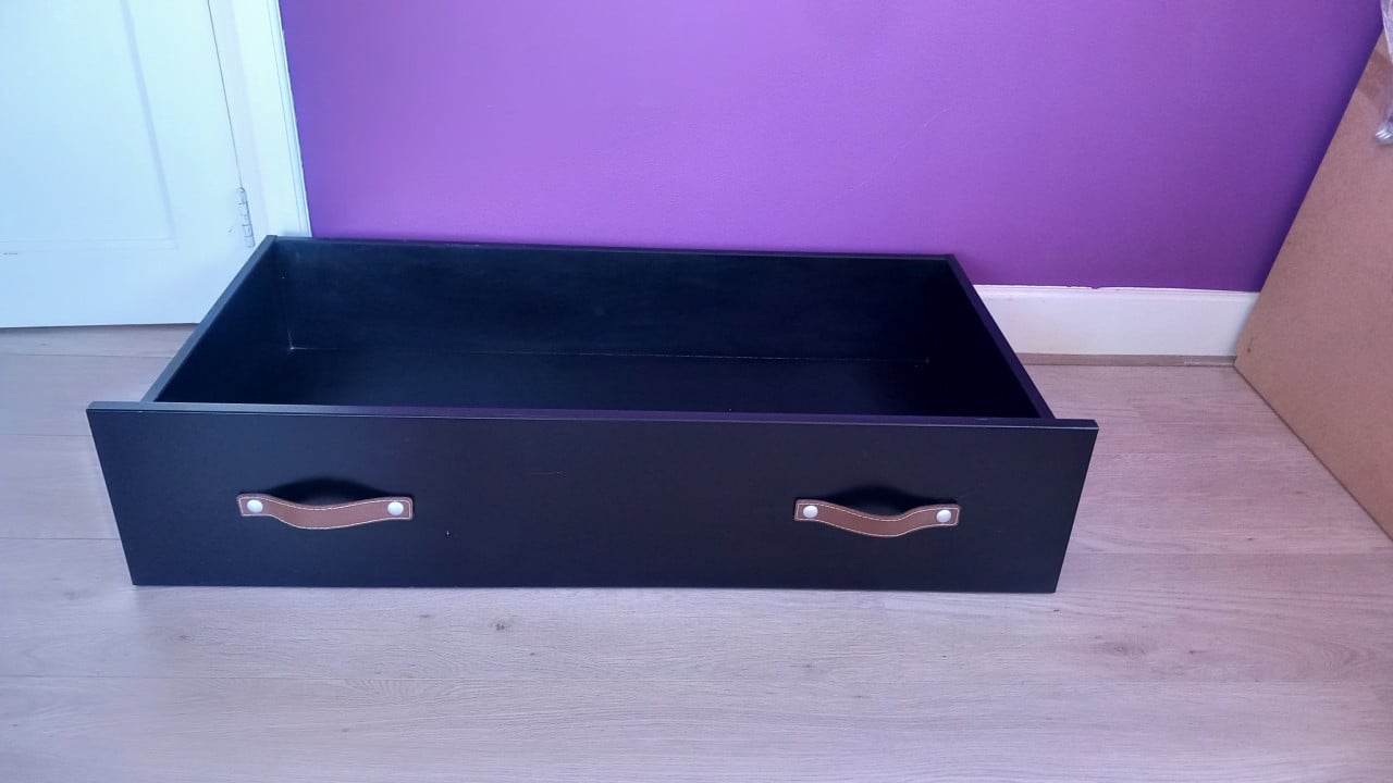 Mat zwarte bopita box met lade