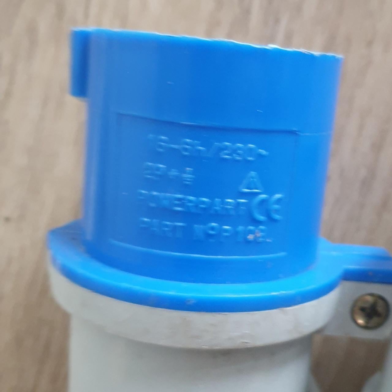 16 mtr. Verlengsnoer wit met CEE stekkers - 230V, 16A