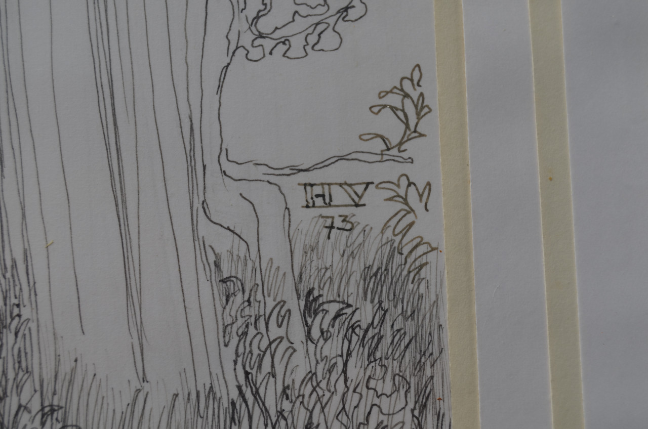 10 x Hendrik Voskuijl (1893 - 1980) potloodtekeningen (1) o.a. Slenaken
