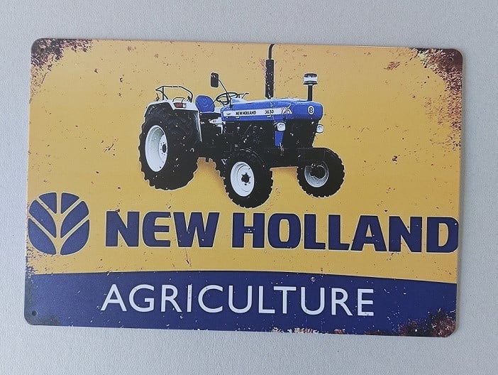 New Holland Metalen Bord