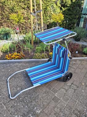 Human nature strandstoel met zonneluifel