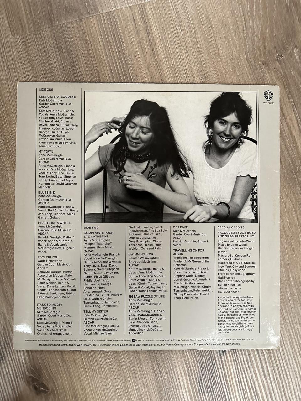 Kate & Anna McGarrigle / vinyl LP