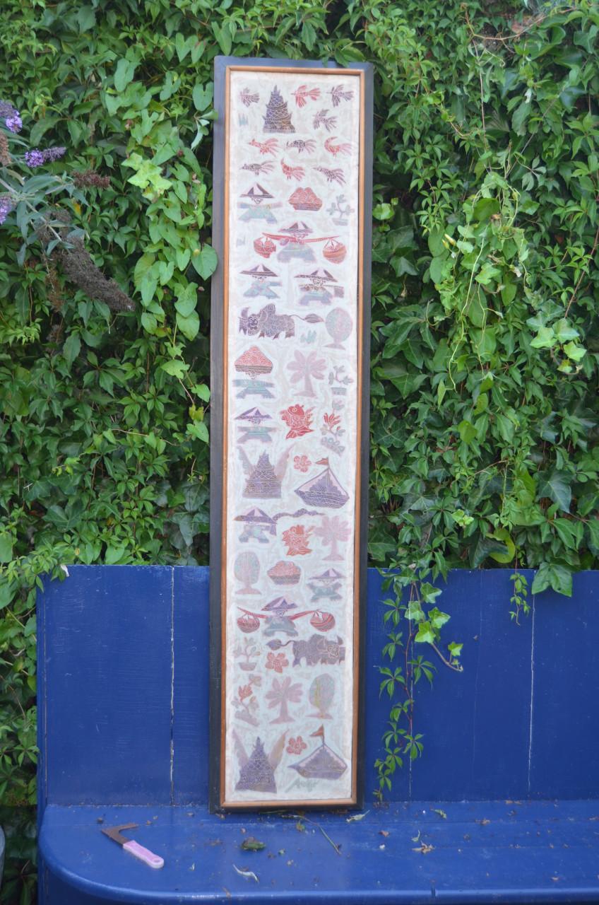 3 Leuke batiks in redelijke staat, op ééntje na dan.