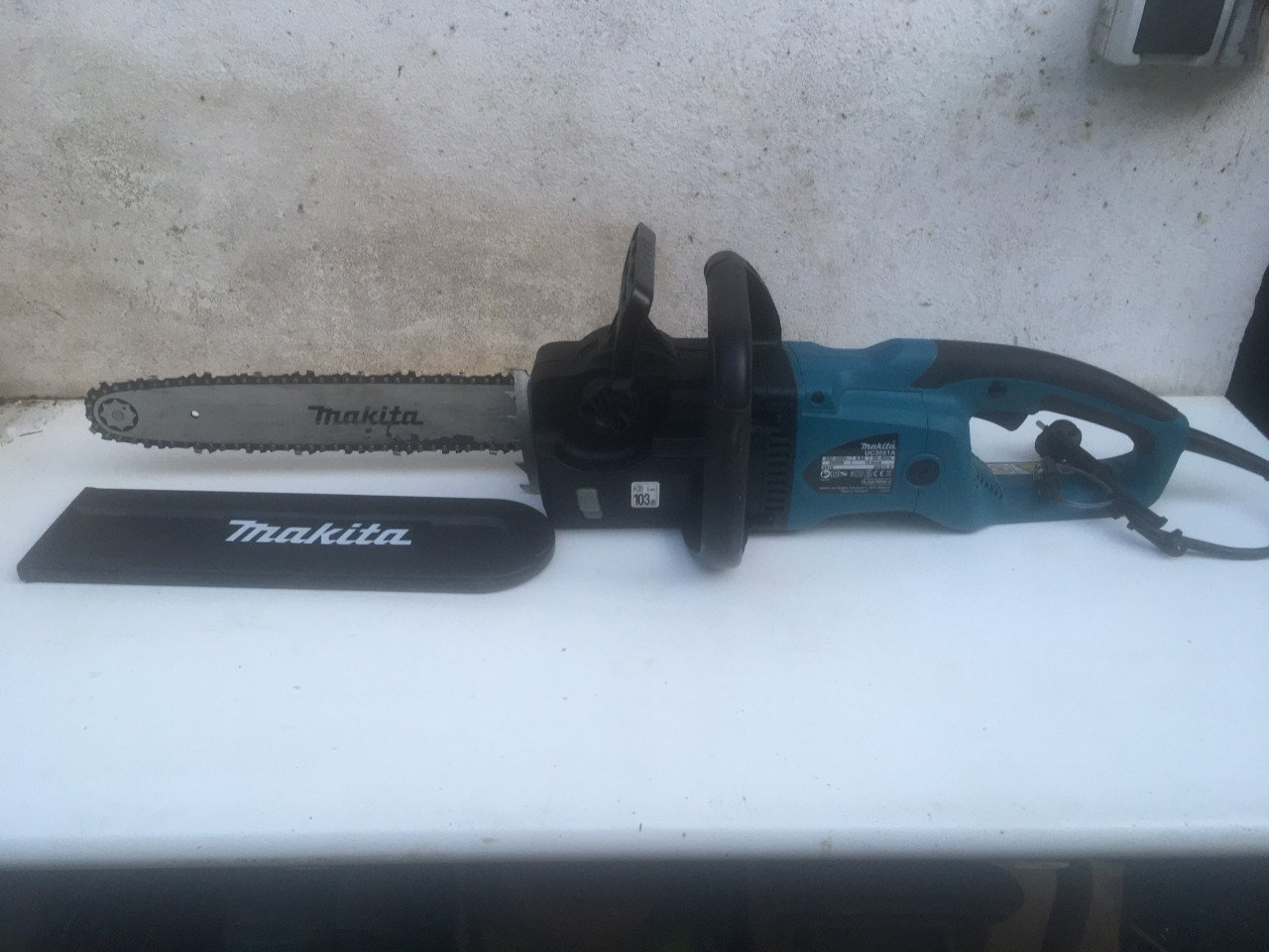 Elektrische kettingzaag makita uc3551a zaagblad 35 cm