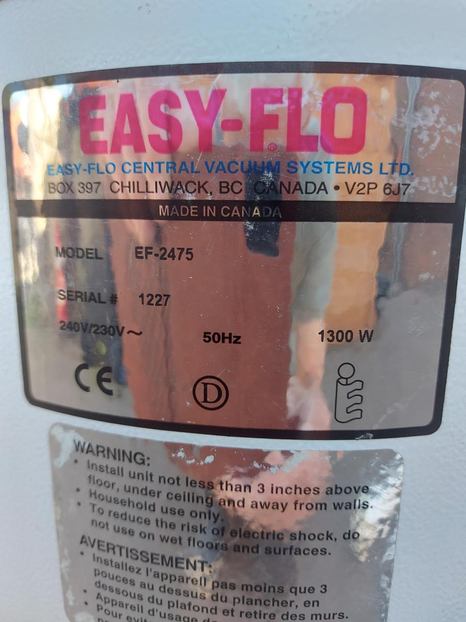 EASY-FLO  Centrale stofzuigsysteem