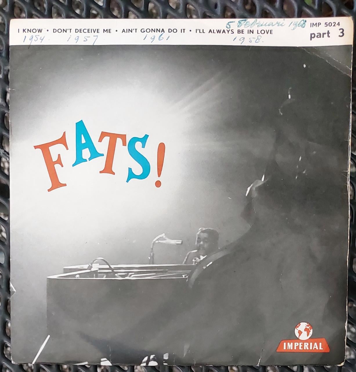 Fats Domino - Fats Part 3  7"