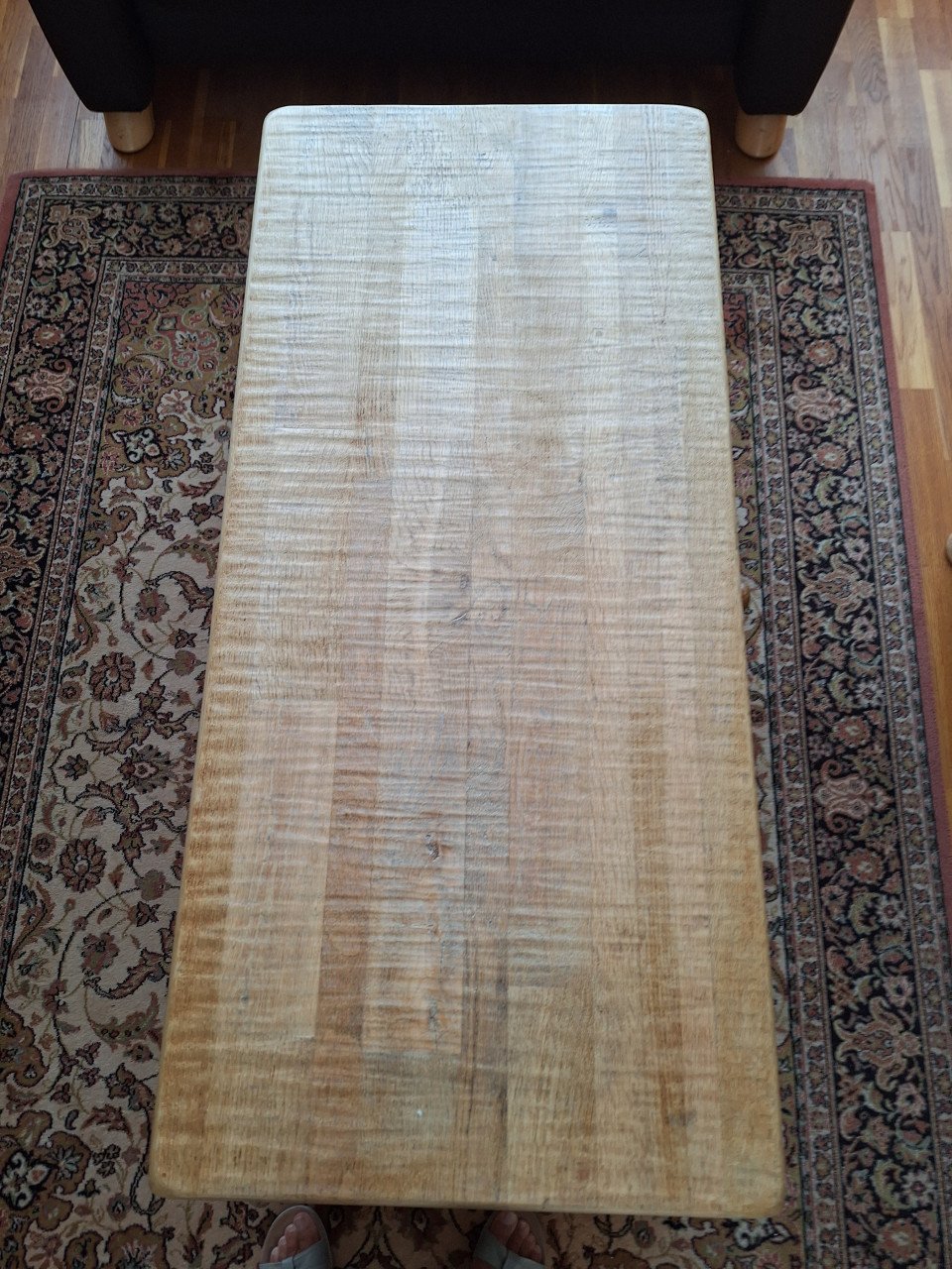 Salontafel massief eiken, zware kwaliteit