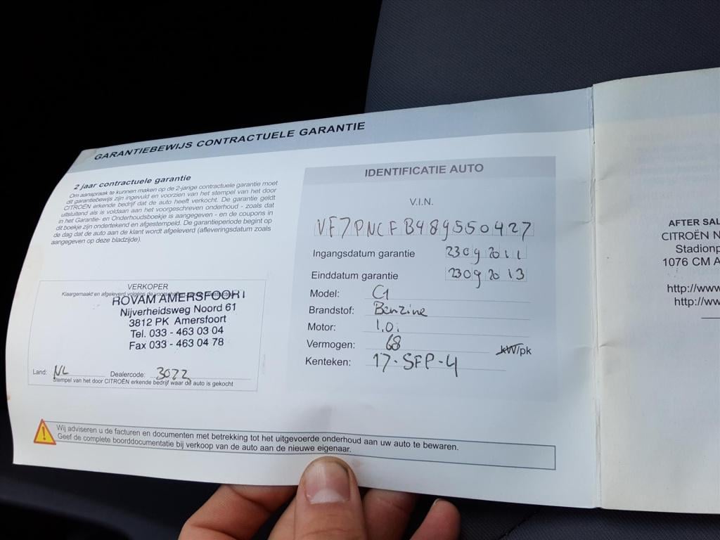 Citroen C1 1.0i 68pk 5d ambiance airco | radio/cd-speler | stootstrips | ni