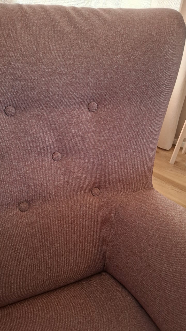 Roze fauteuil