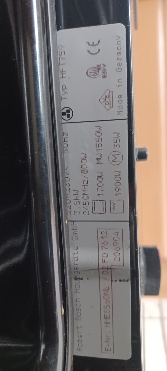 Bosch inbouw combi magnetron / oven