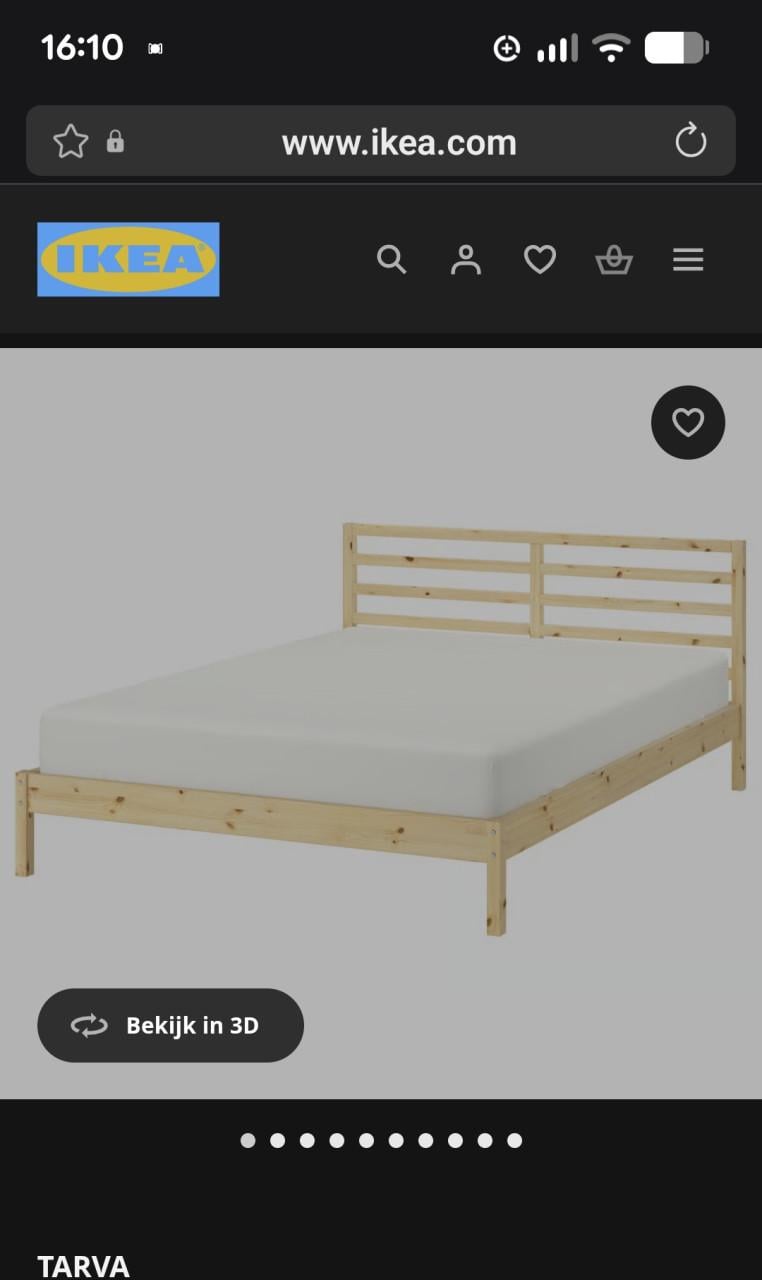 Bed 140x200 met matras