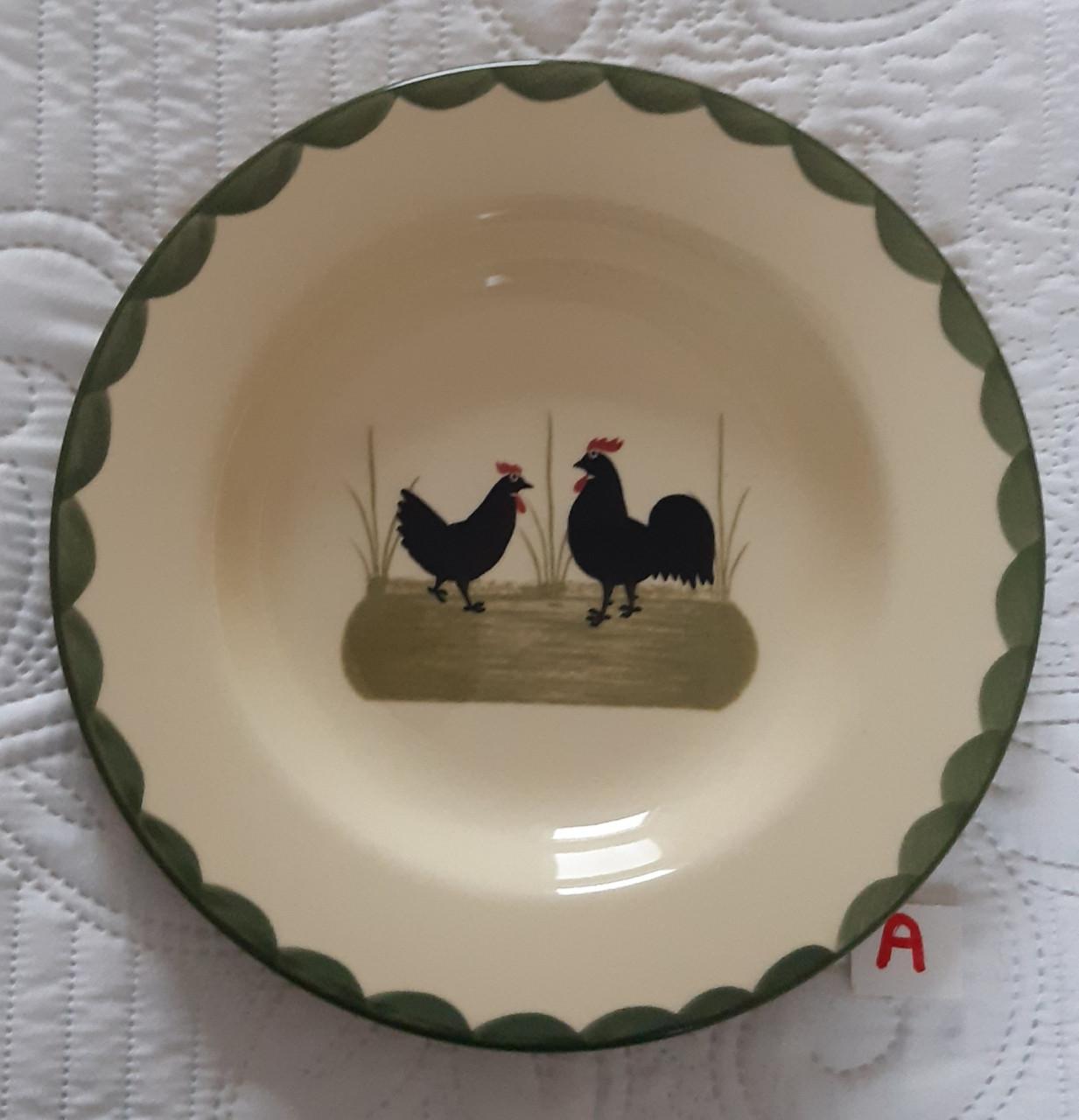 Kip & Haan servies: diep bord, 2 stuks