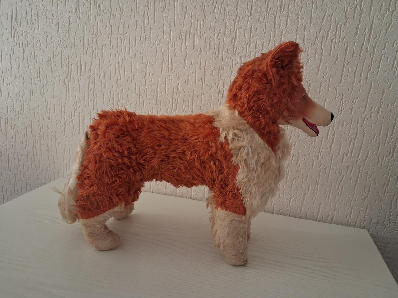 Vintage rubberface Originele Lassie knuffel