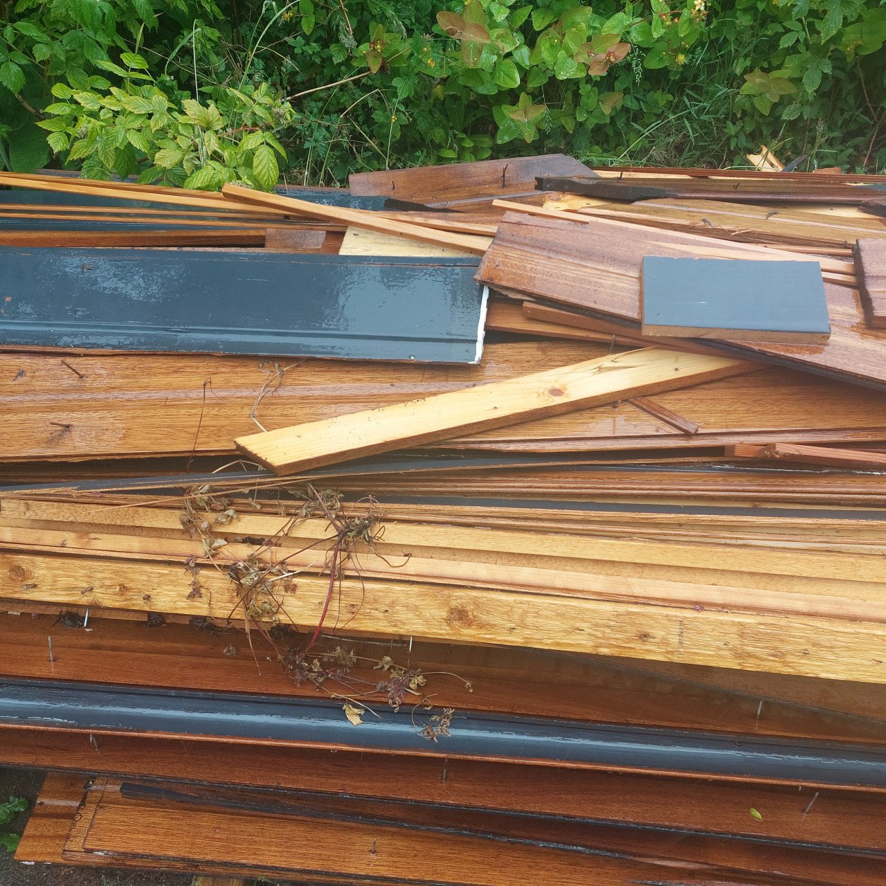 Sloophout lange planken