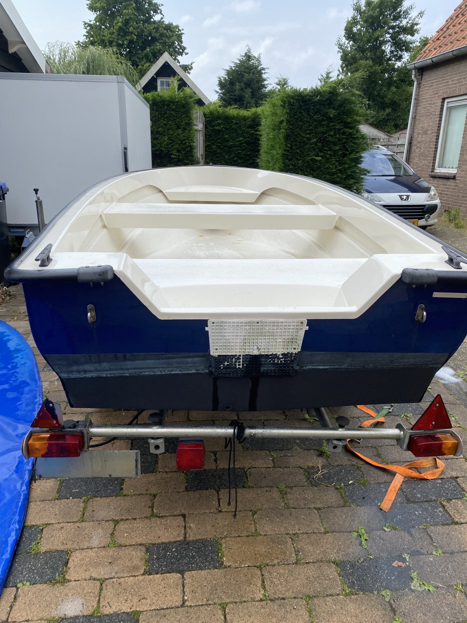 Polyester boot met Riba trailer