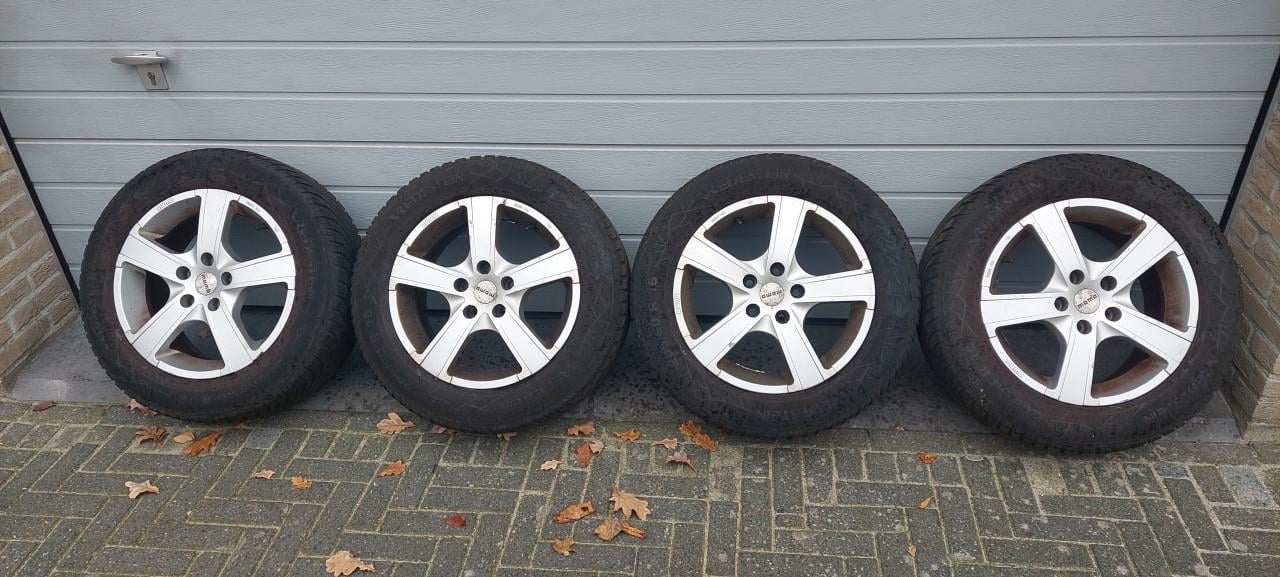 Winterbanden op velgen