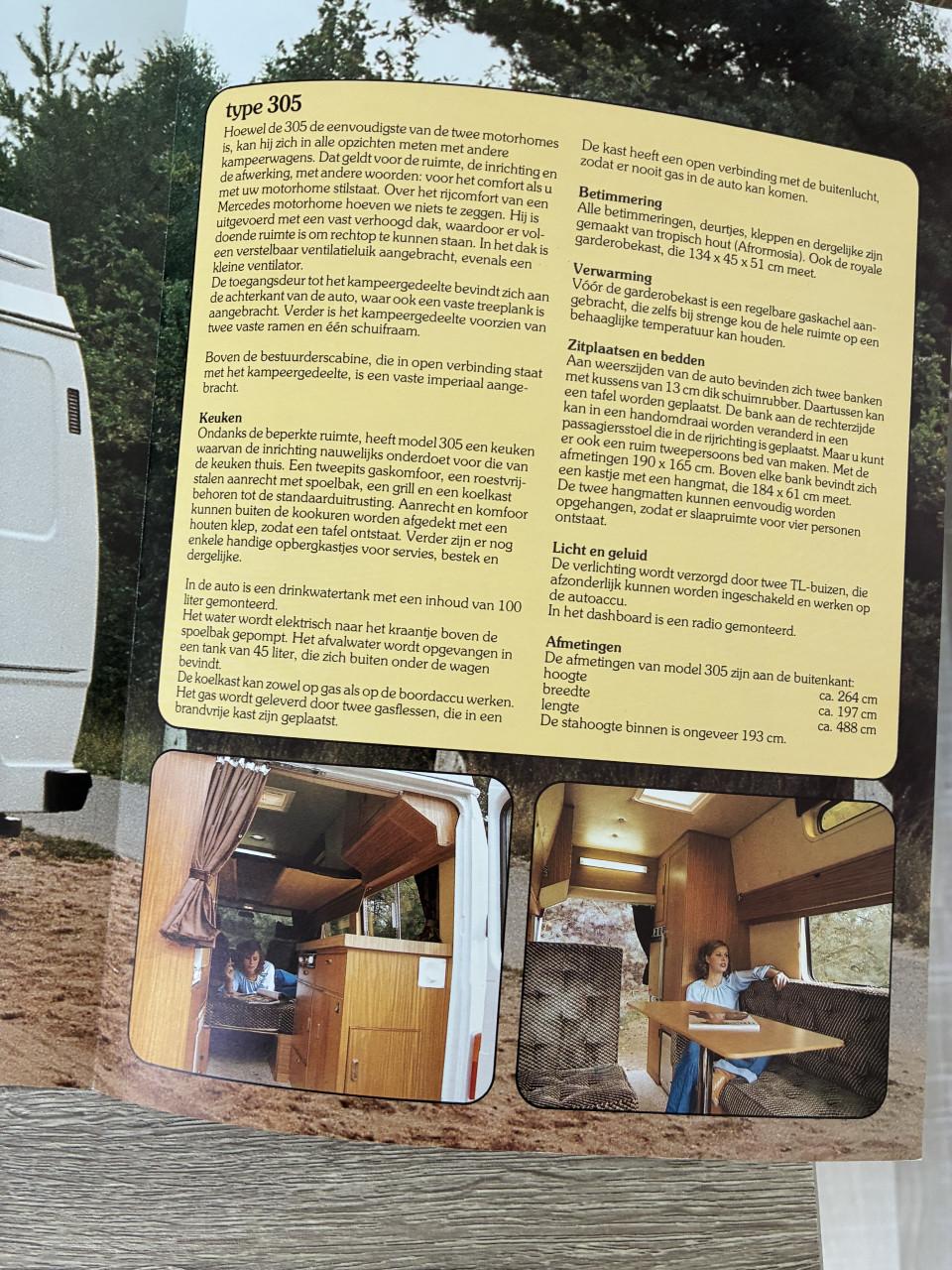 Mercedes 207 208 camper folders