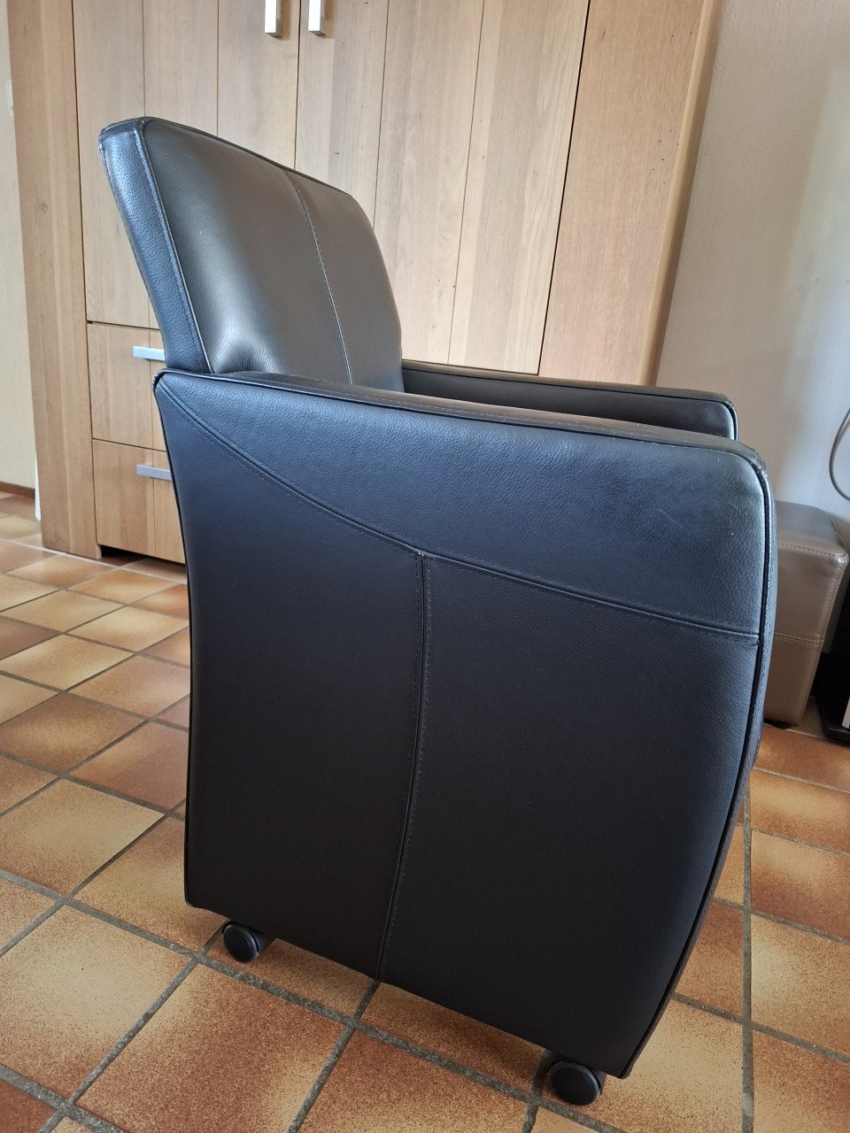 Lederen eetkamer stoelen