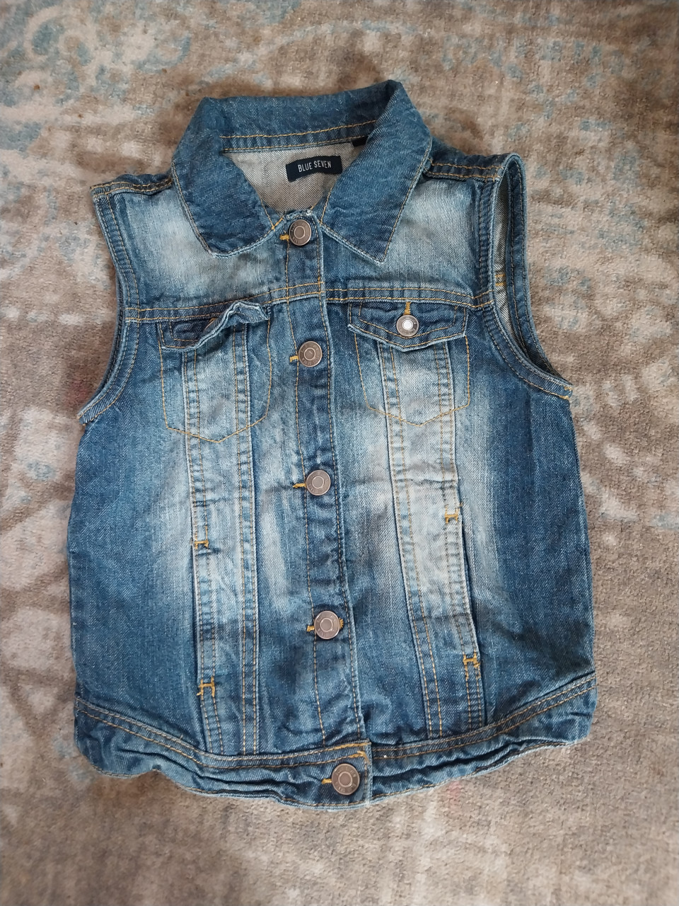 Meisjes gilet spijkerstof maat 128