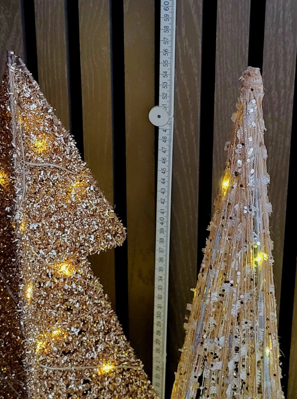 3 stuks Kerstpiramide met led-piramide