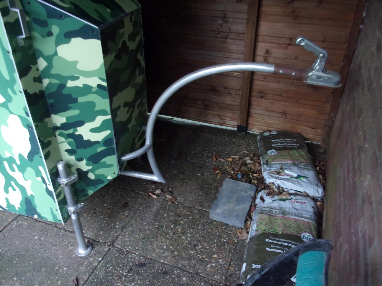 Fietscaravan met aluminium frame