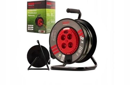 Boxer Kabelhaspel - Tuin verlengsnoer - 4 Stopcontacten - 50 meter - 3x2,5m