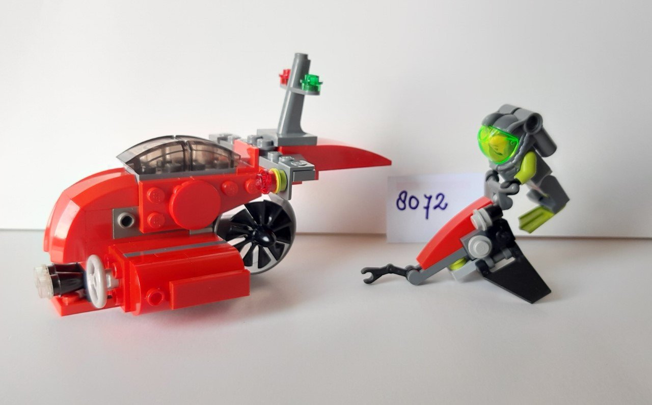LEGO Atlantis: 8072 + 20013: seajet en Neptune microsub