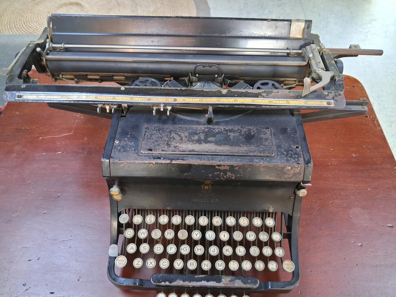 Oude typemachine