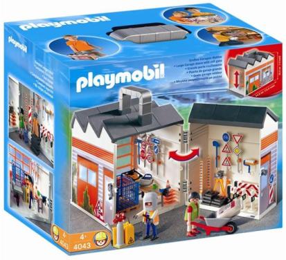 Komplete set Werkplaats PLAYMOBIL met boekje!!