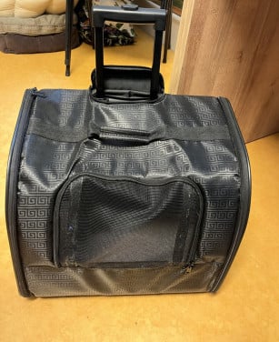 Huisdierentrolley zwart