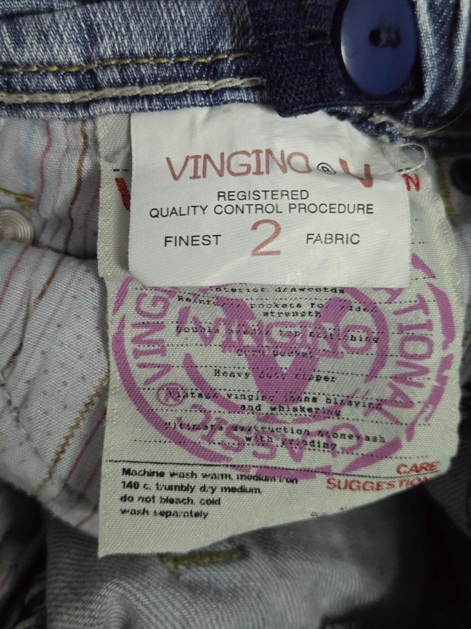 Lichtblauwe denim jeans voor meisjes van Vingino. Maat 2/92