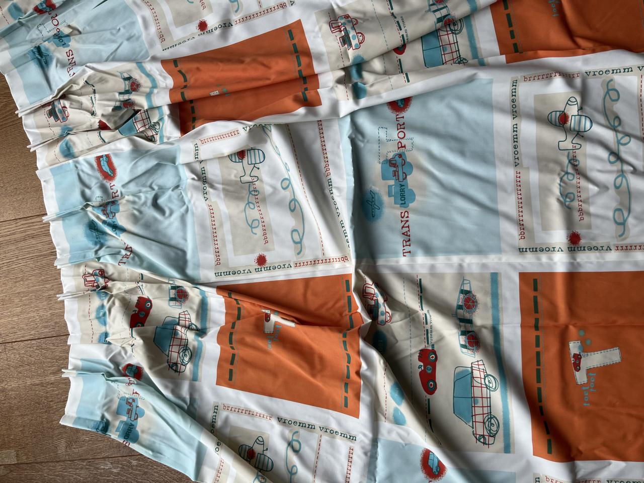 Twee gordijnen, 140/100 cm, kinderkamer