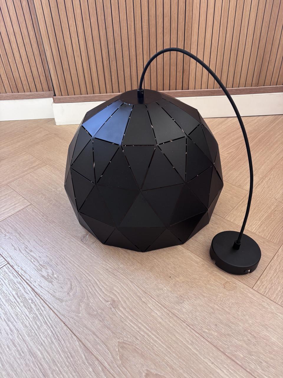 Zwart / gouden hanglamp Gamma