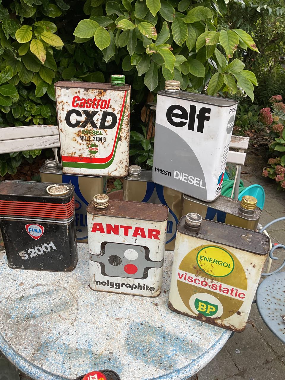 Vintage olieblikken