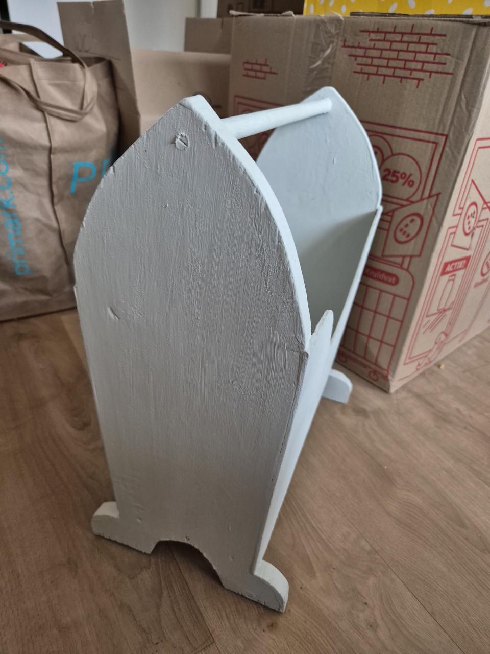 Brocante lectuurbak/ rek