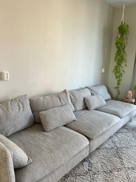 Bank, gemêleerd bruin/ beige , ikea