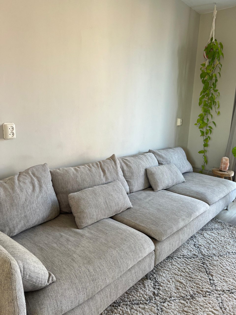 Bank, gemêleerd bruin/ beige , ikea