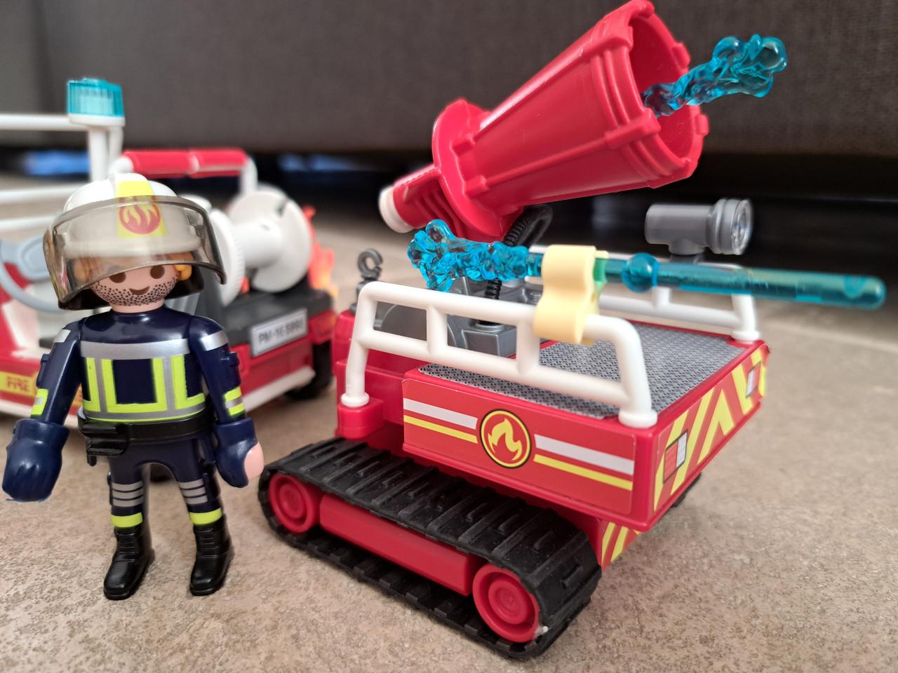 Playmobil brandweerbuggy en bluskar