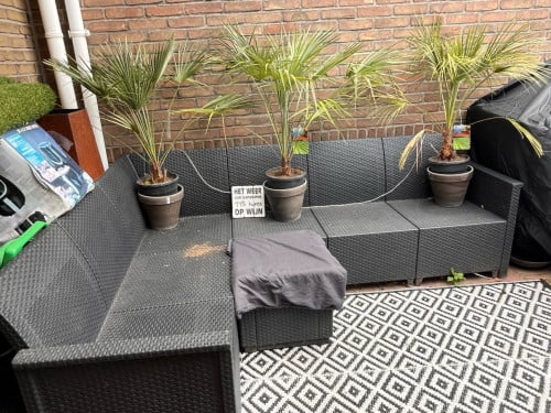 Zwarte Tuinbank 5 persoons
