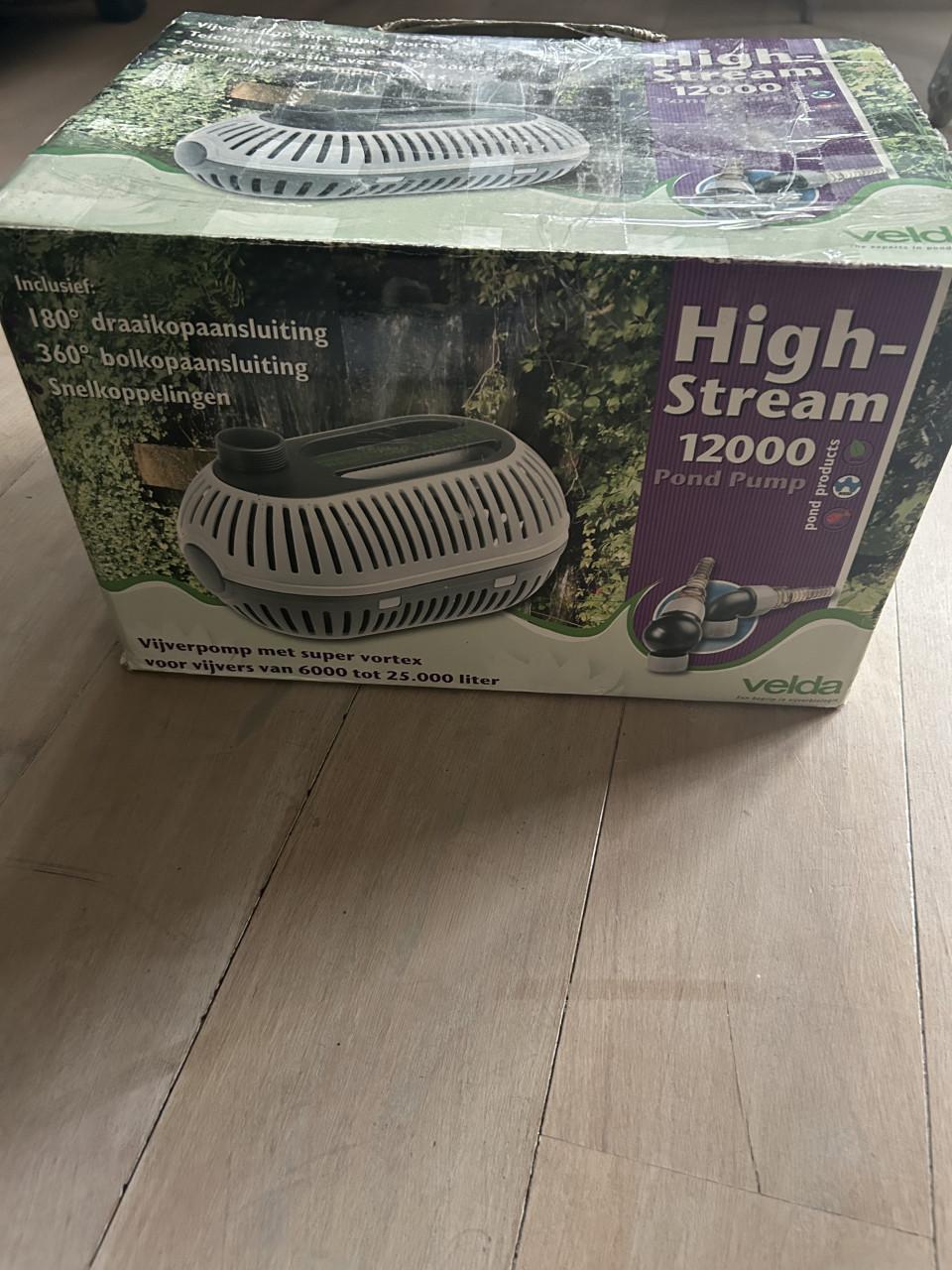 Te koop velda high stream waterpower power 12000 nieuwe Vijverpomp