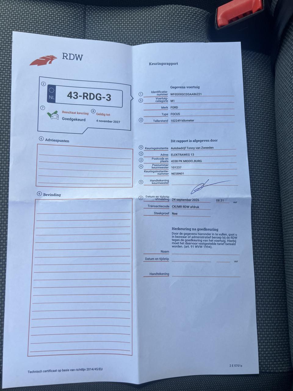 Ford Focus 1.6 Comfort