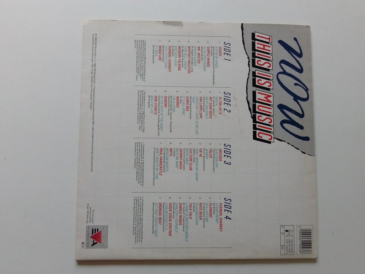 Set 4x jaren 80 vinyl lp