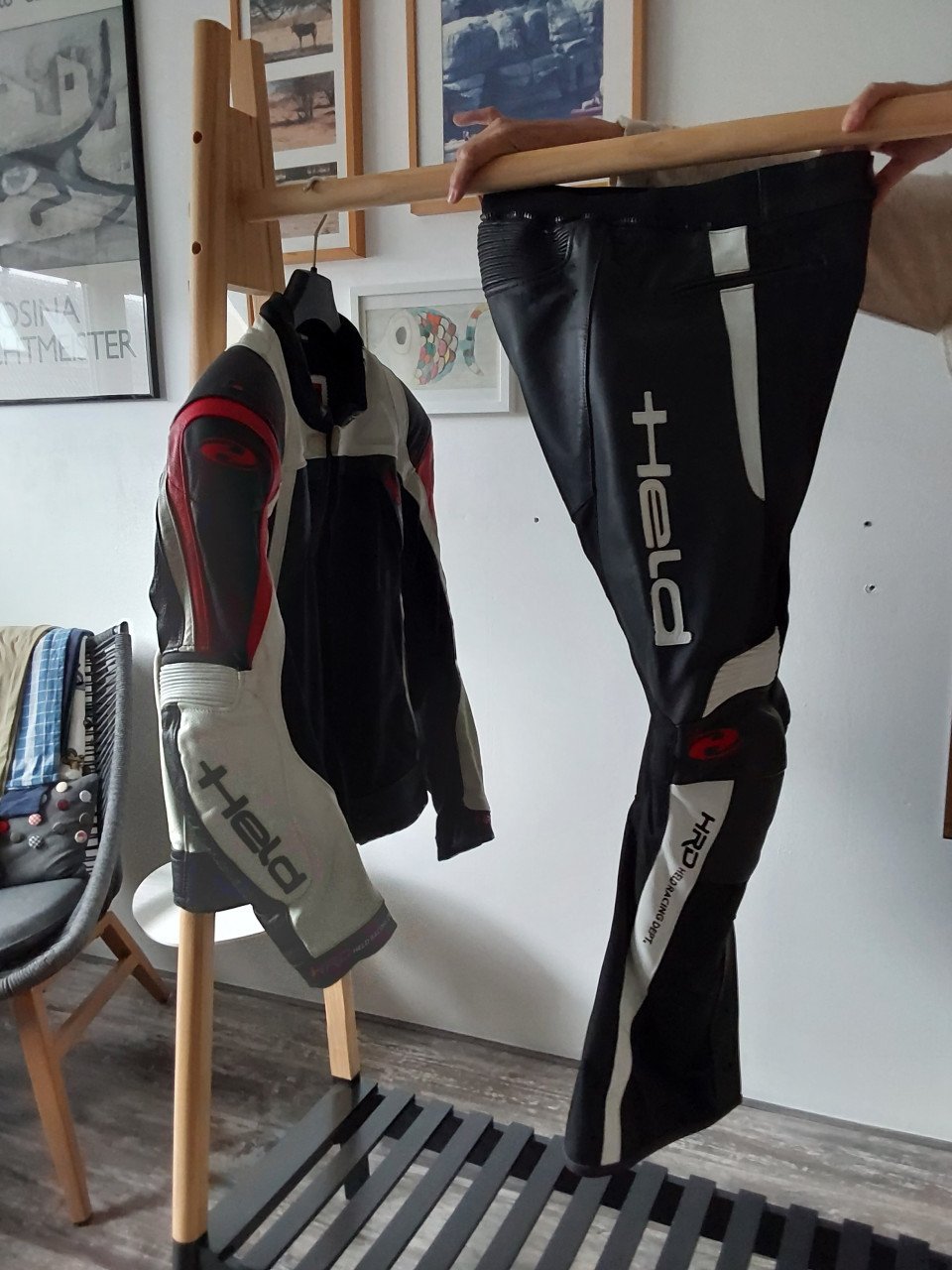 Lederen motorpak Held