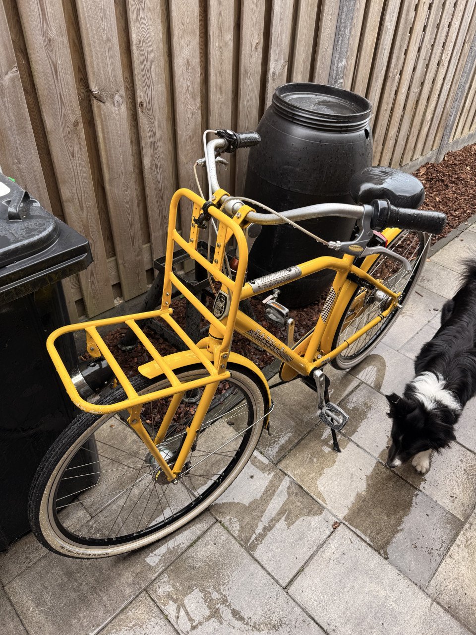 Gele gazelle fiets