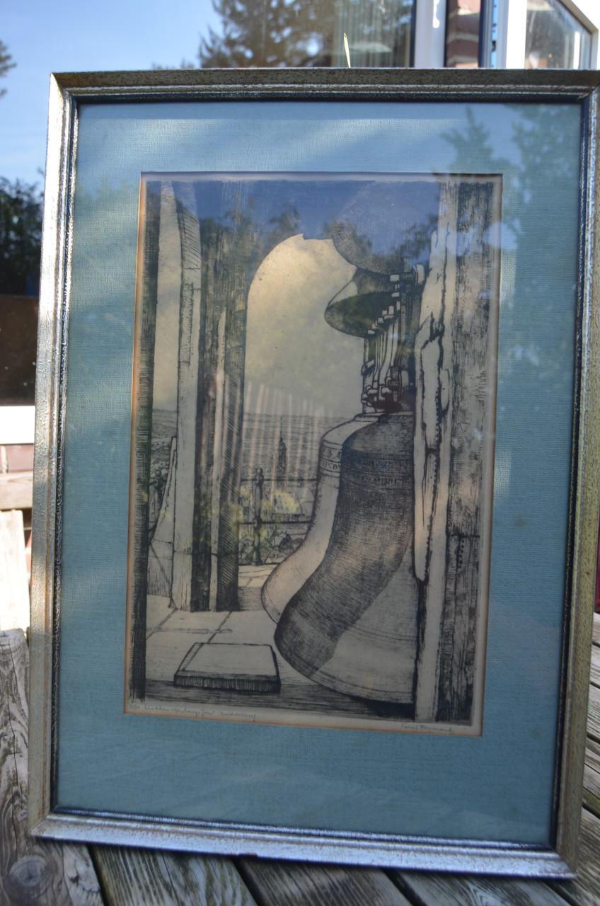 Zeer fraaie ets Louis Heymans: L.Jan en Malle Betje in één!!