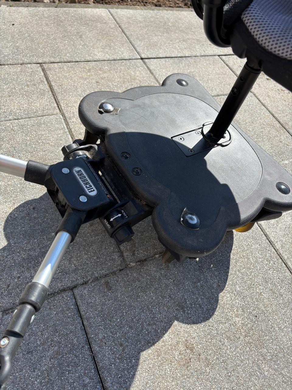 Meerijplank met zitje voor kinderwagen