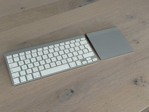 Apple Wireless Keyboard A1314 + Magic Trackpad A1339 – Bluetooth