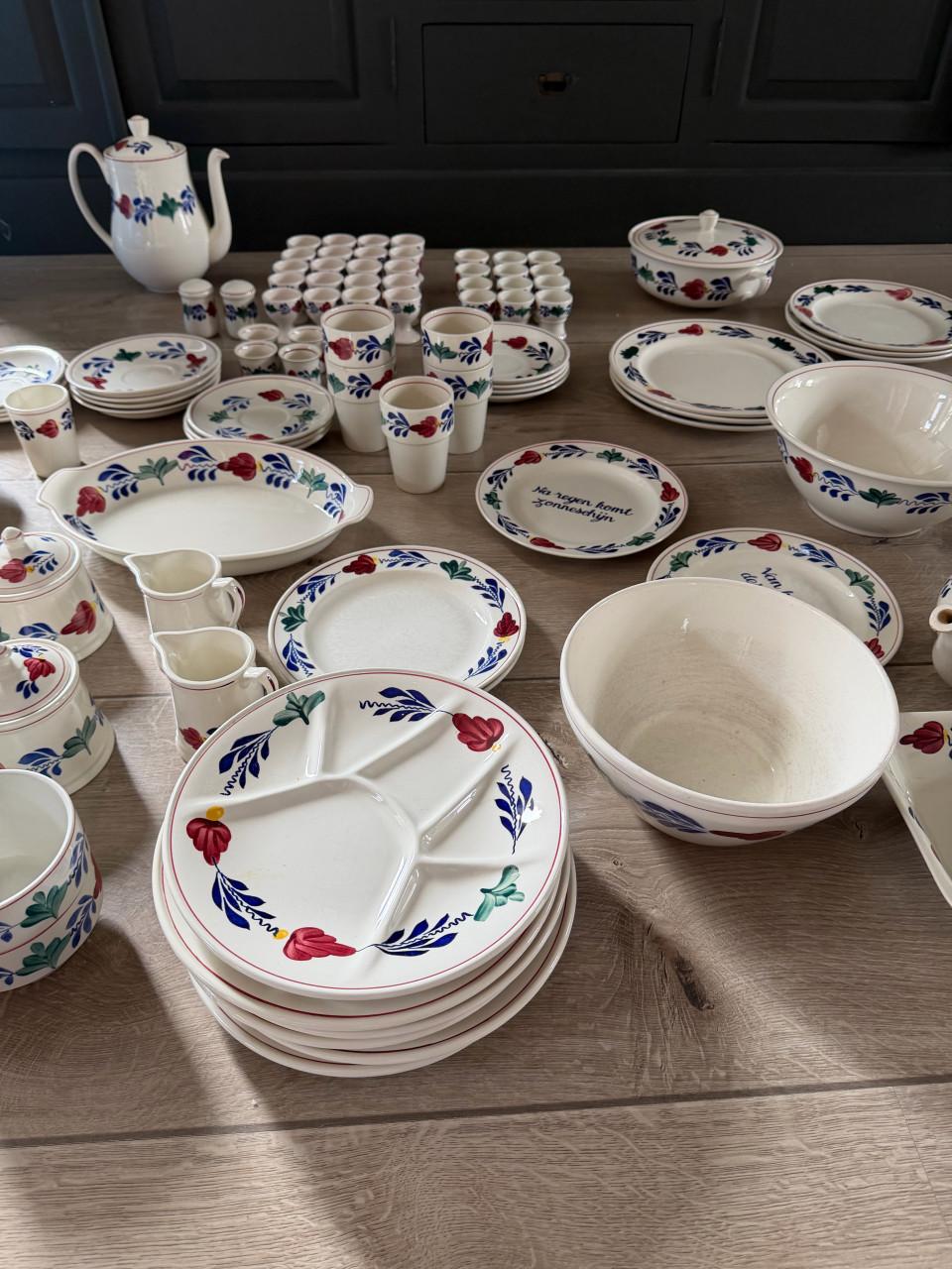 Boch boerenbont servies